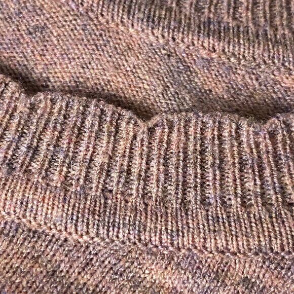 Ella Moss merino wool Womens Medium Heathered Rose Crewneck Pullover Sweater - Picture 2 of 8